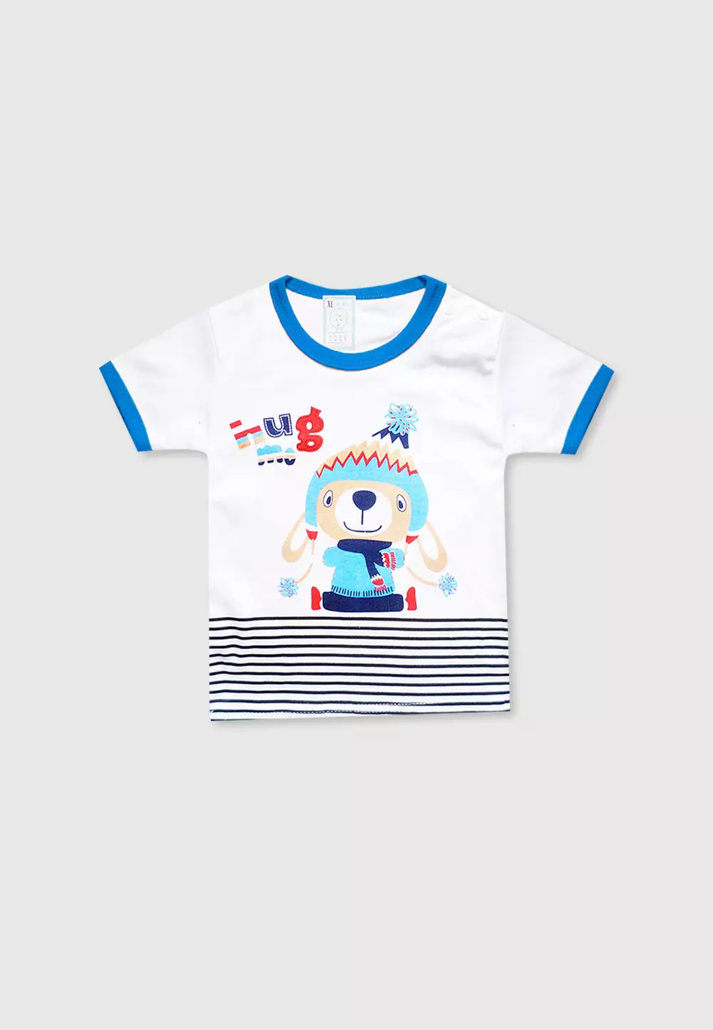 Skabe Pakaian Bayi Anak Laki Laki Baju Atasan Oblong Pendek Motif Bear Setelan Celana Kaos Baby Putih All Size Usia 6 Bulan Hingga 12 Bulan 3086 Everyday