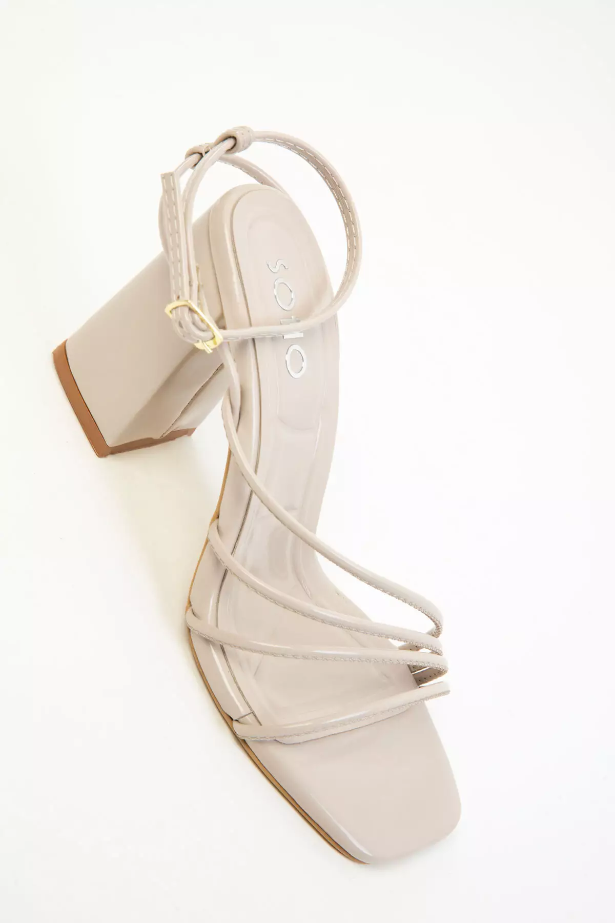 Mink Patent Leather Women's Classic Heeled Shoes 20282