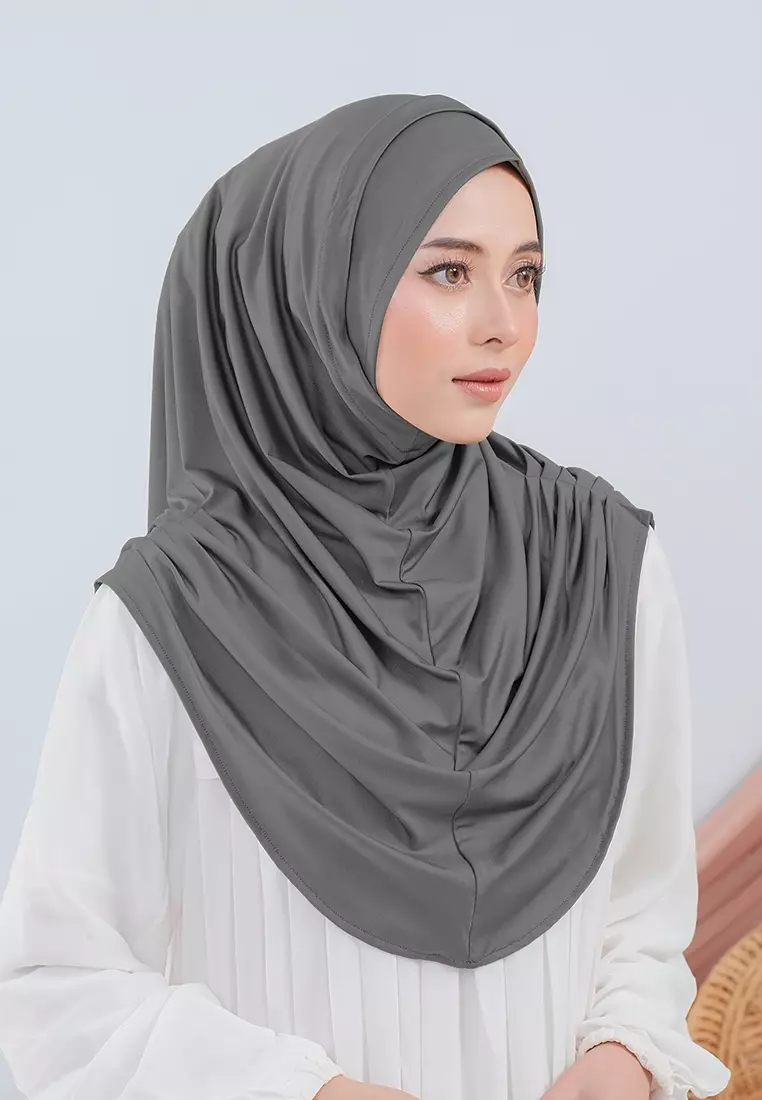 HIJAB INSTAN VALEEQA - DARK GREY