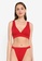 Public Desire red High Apex Fixed Ribbed Bikini Top 2EE4AUS583D058GS_1