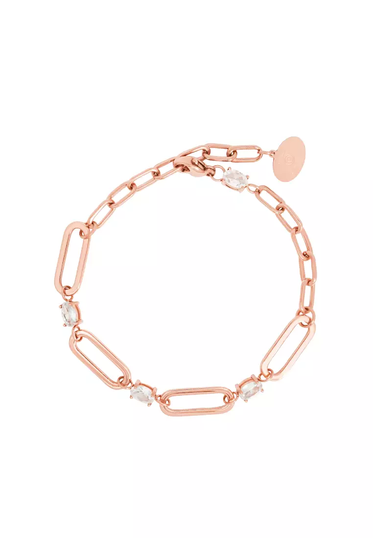 Haley Chain Bracelet in Rose Gold