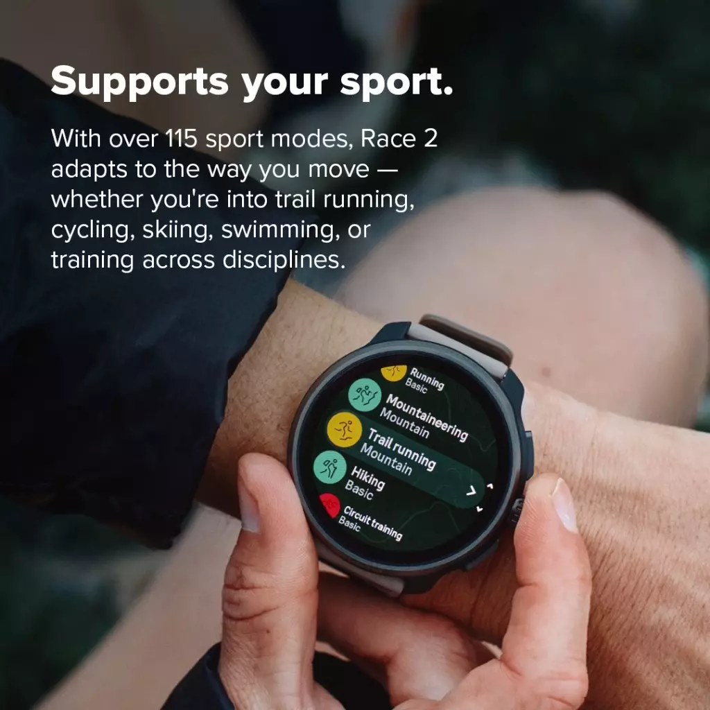 Suunto Race 2 Titanium Black SS051202000 - Ultimate performance watch for racing and training, improved
