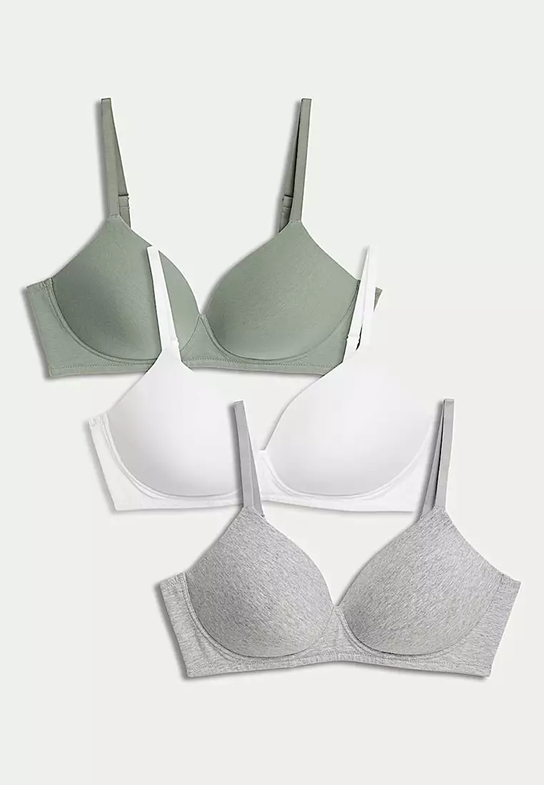 3pk Non Wired T-Shirt Bras