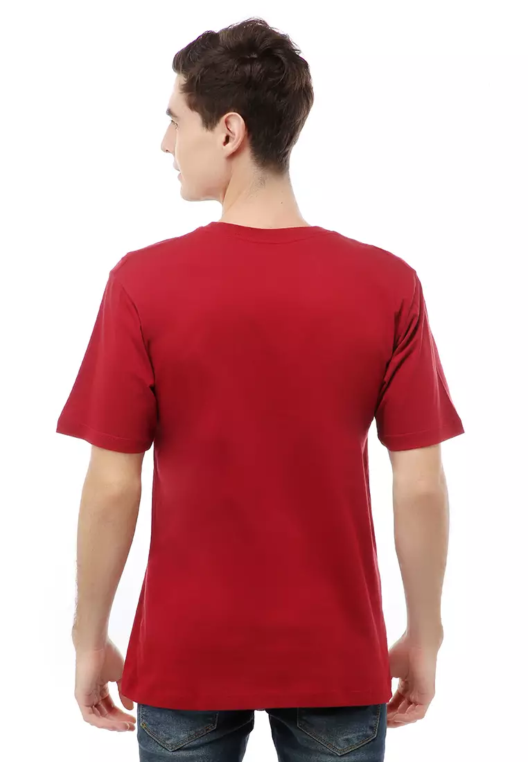Jack T-Shirt Atasan Kasual Kaos Pria Anime Short Sleeve Material Cotton ORIGINAL - Maroon
