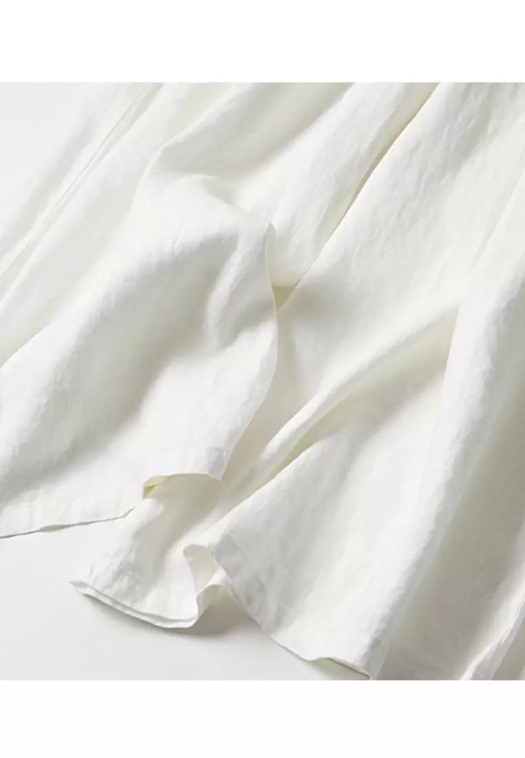 Pituitary Sensation Cotton-flax Wide-legged Pants RZ9032