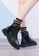 Twenty Eight Shoes black Nubuck and Top Layer Cowhide Mid Boots VB1555 4596BSH8FD1A73GS_5