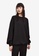 Urban Revivo black Simple Drop Shoulder Sweatshirt EE074AAF5C83A1GS_1