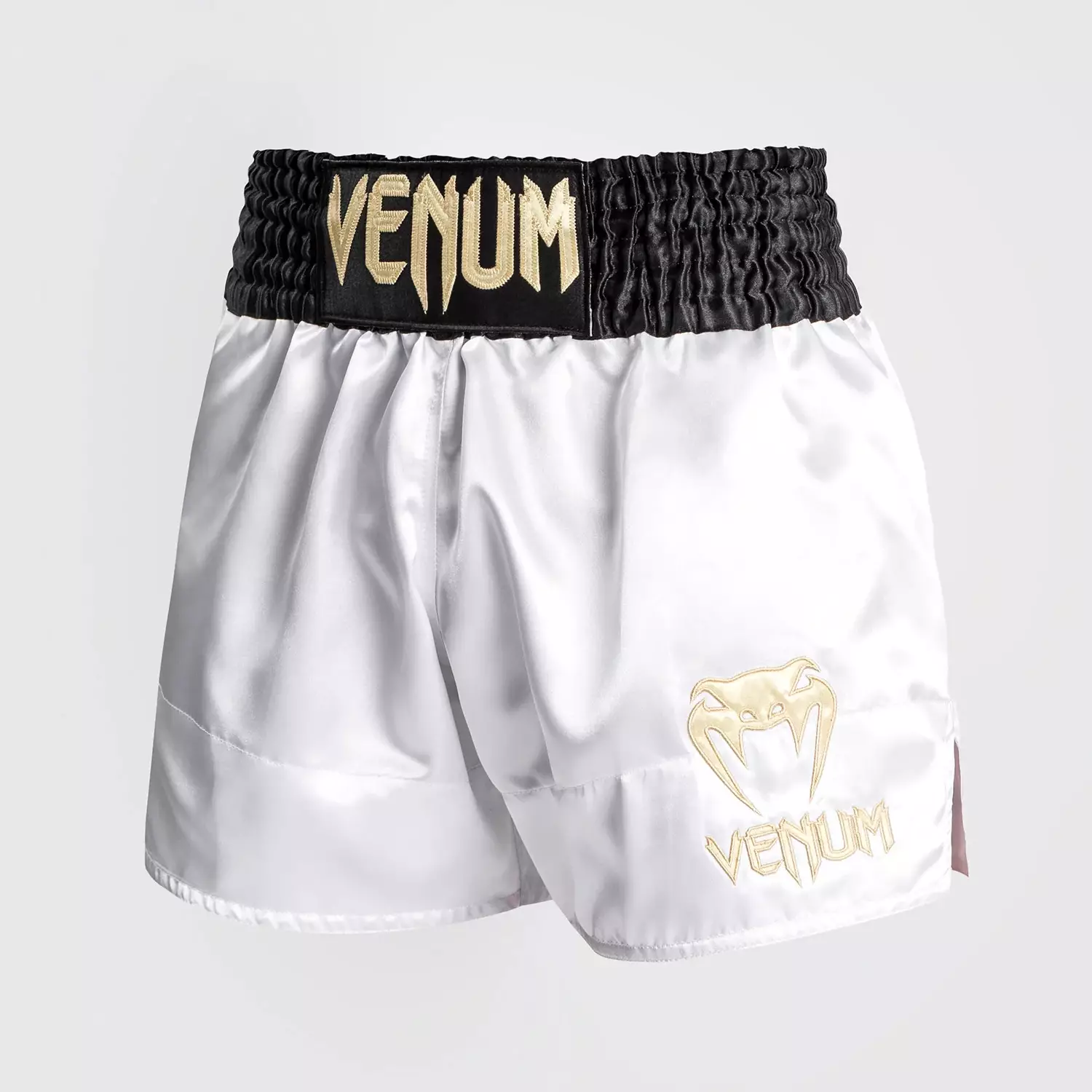 Celana Muay Thai Venum Classic Muay Thai Shorts White/Gold/Black