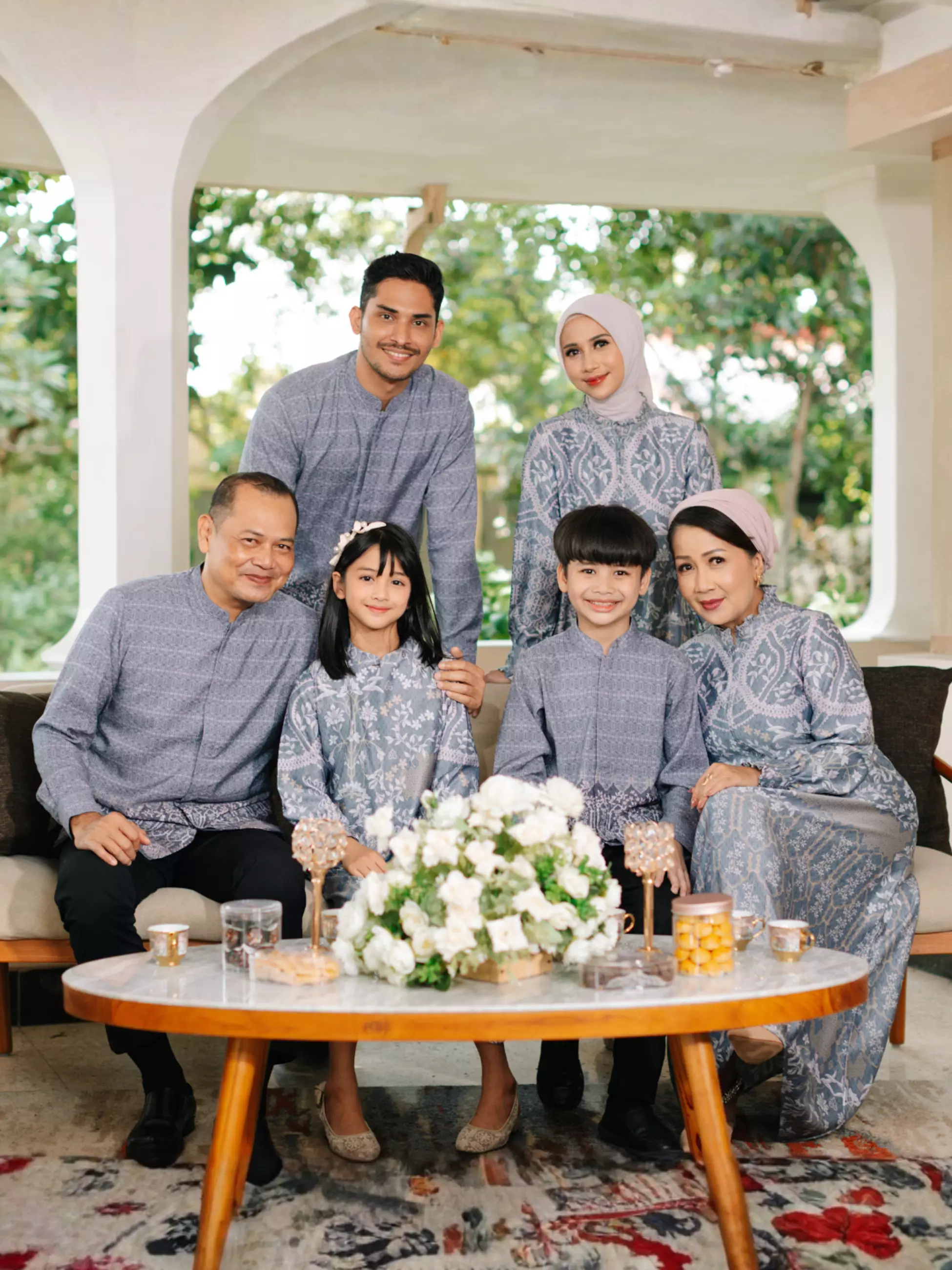 Ranaya Dusty Blue Gamis Wanita Dress