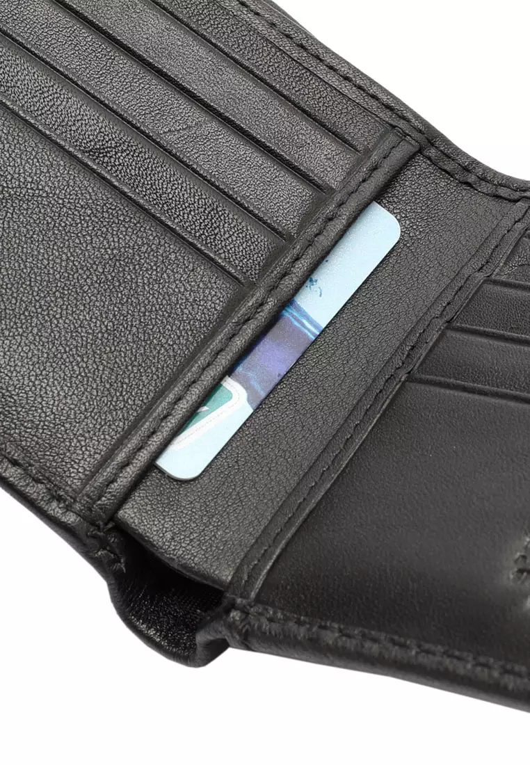 Men's RFID Blocking Bi Fold Wallet (Dompet Bi Fold Pria RFID Blocking Pria) - Hitam