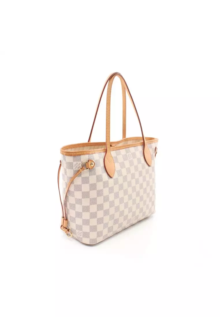 Louis Vuitton Neverfull Tote MM Cream Canvas for sale online