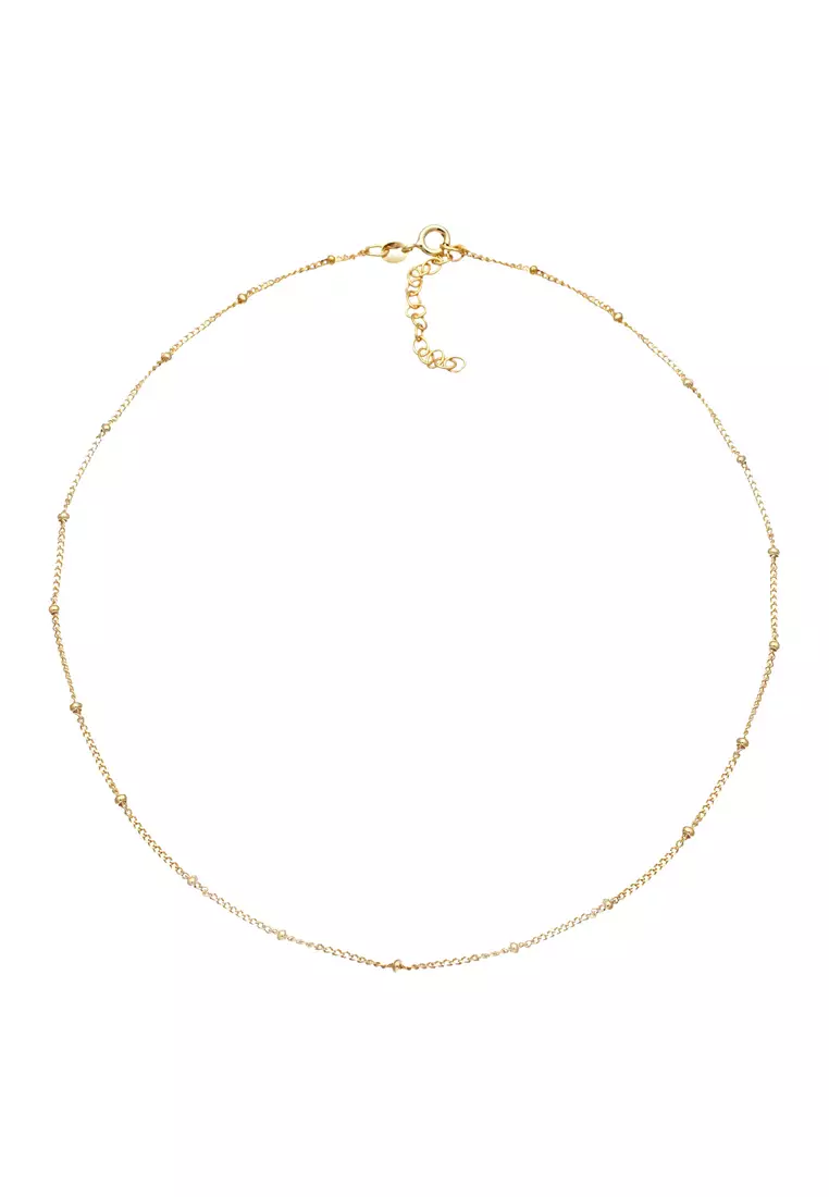 Choker Ball Blogger Gold Plated Necklace