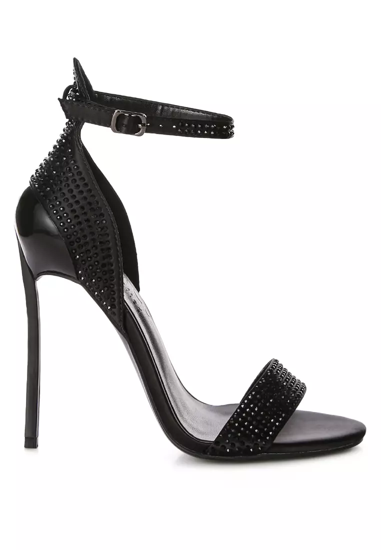 Discount on Rag & Co.  shoes - SKU: Black Pointed High Heel Party Sandals