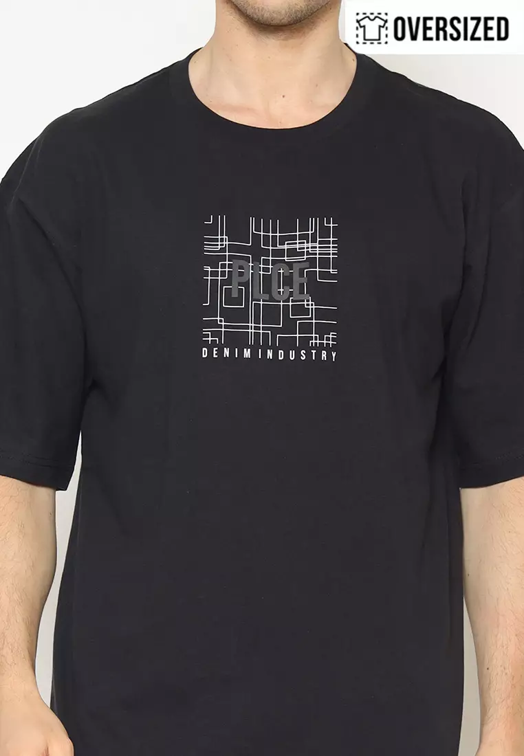 POLICE T-Shirt Cotton Oversized Pria 2079260011