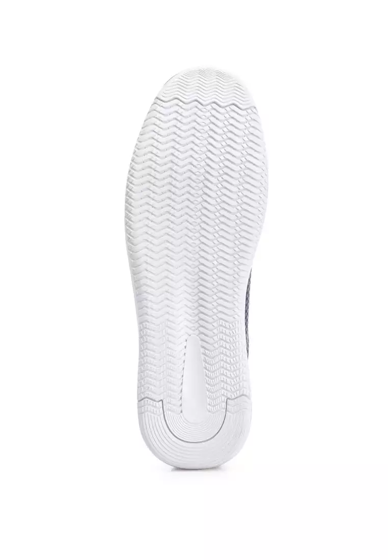 Sepatu Kets Bertali Kulit Imitasi Pria Warna Navy