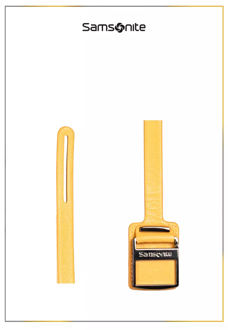Samsonite Accessories IM T@G Leather Strap+Metal Tag S - Yellow