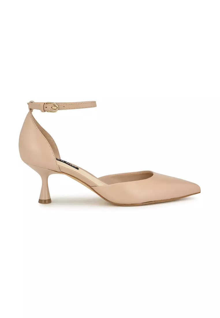 Discount on Nine West  shoes - SKU: Racha Ankle Strap Pumps Ivory