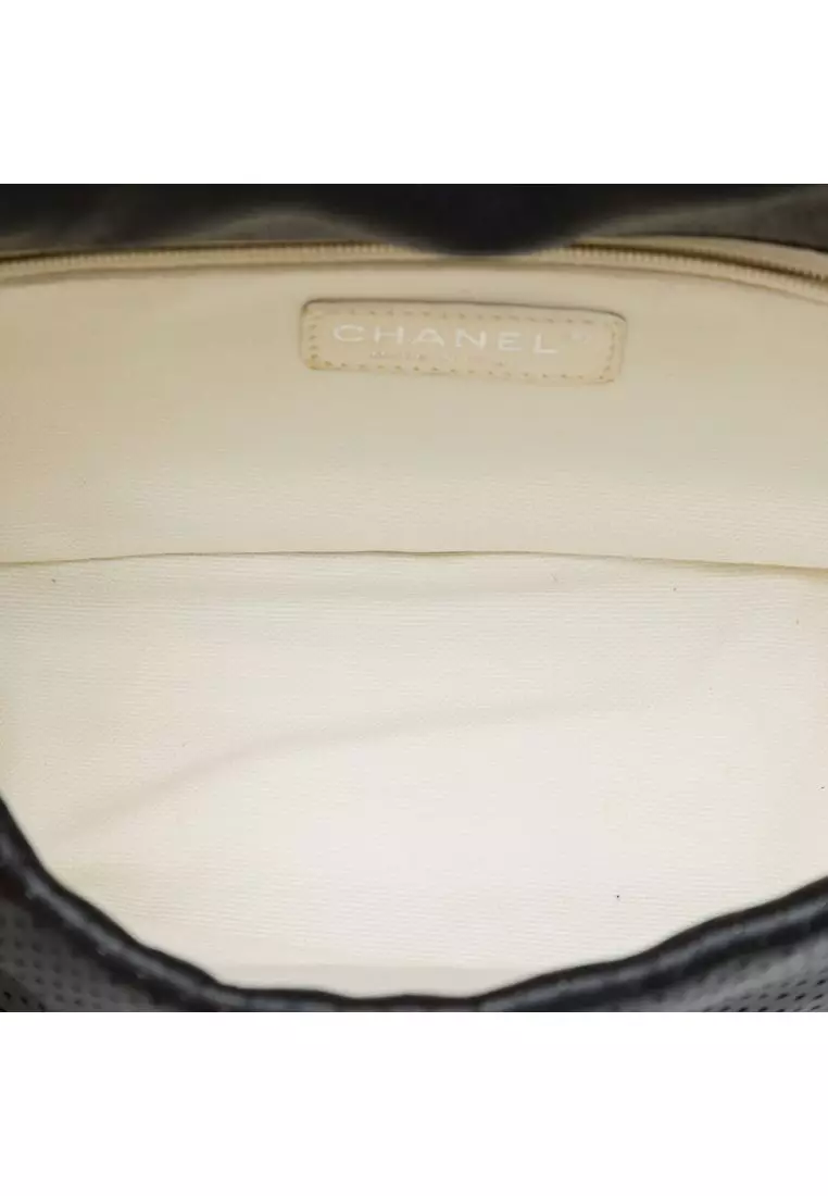 Pre-Loved Chanel Perforated Lambskin Baseball Spirit Flap