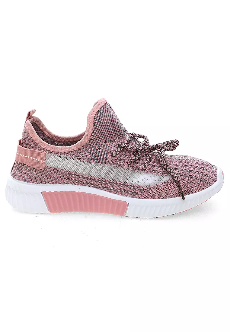 Sneakers Wanita Running Shoes Dual Tone Color Fashion Women Premium Quality - Pink
