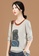 A-IN GIRLS grey Cartoon Print Color-Block Sweater 99135AACEF77FBGS_3