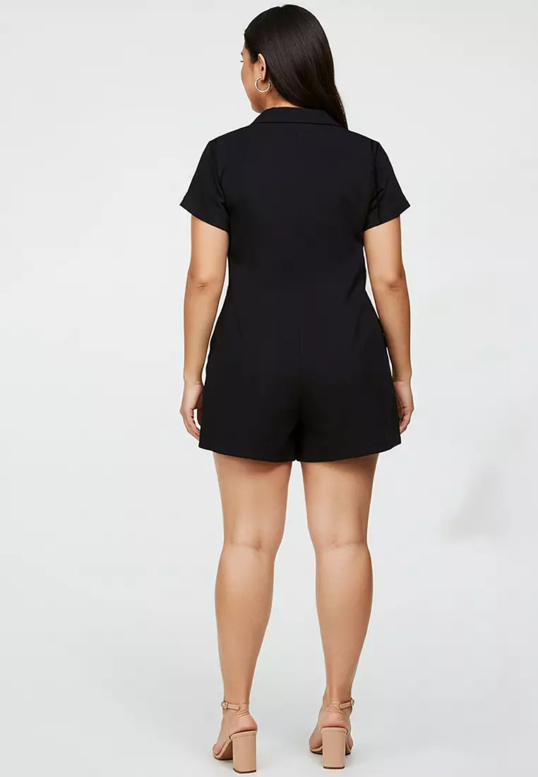Plus Size Cotton Playsuit