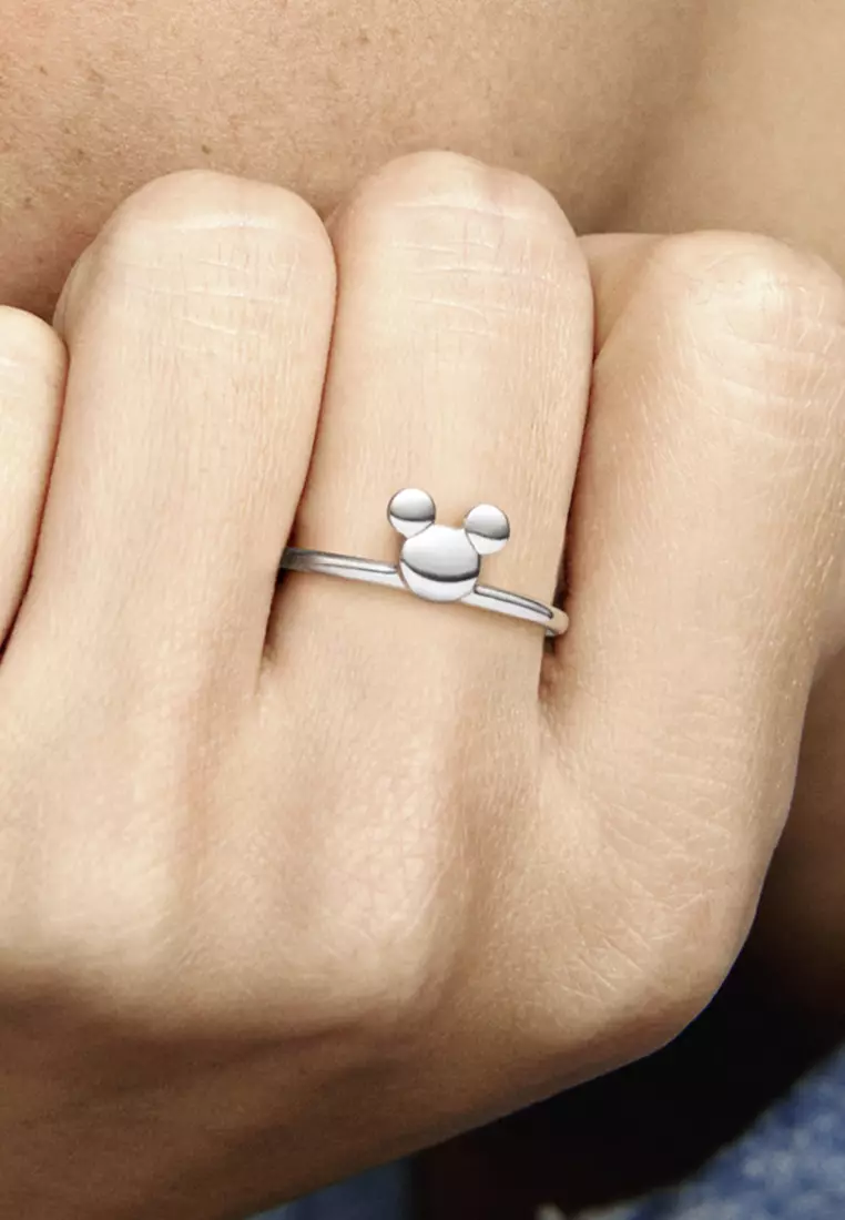 Pandora disney sales mickey silhouette ring