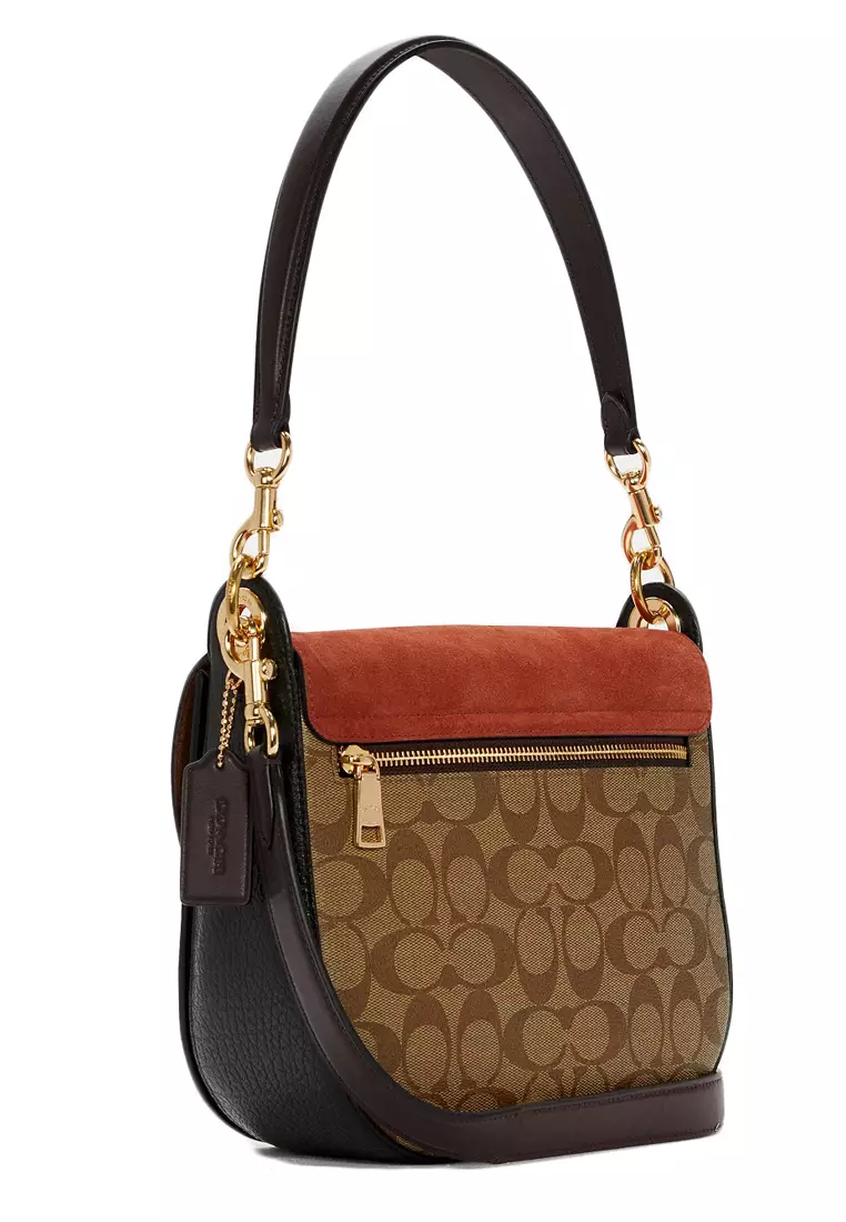 Buy Coach Coach Kleo Shoulder Bag 23 In Signature Canvas Brown
