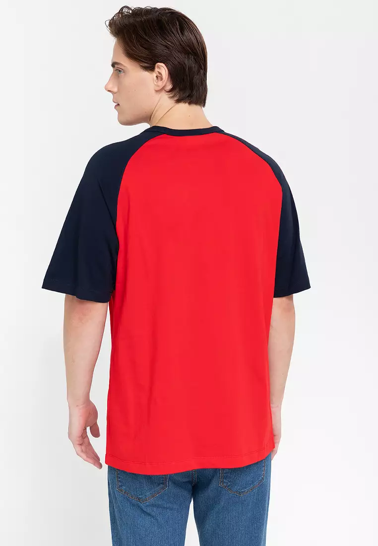 Perry Ellis America Rgln Baseball Tee