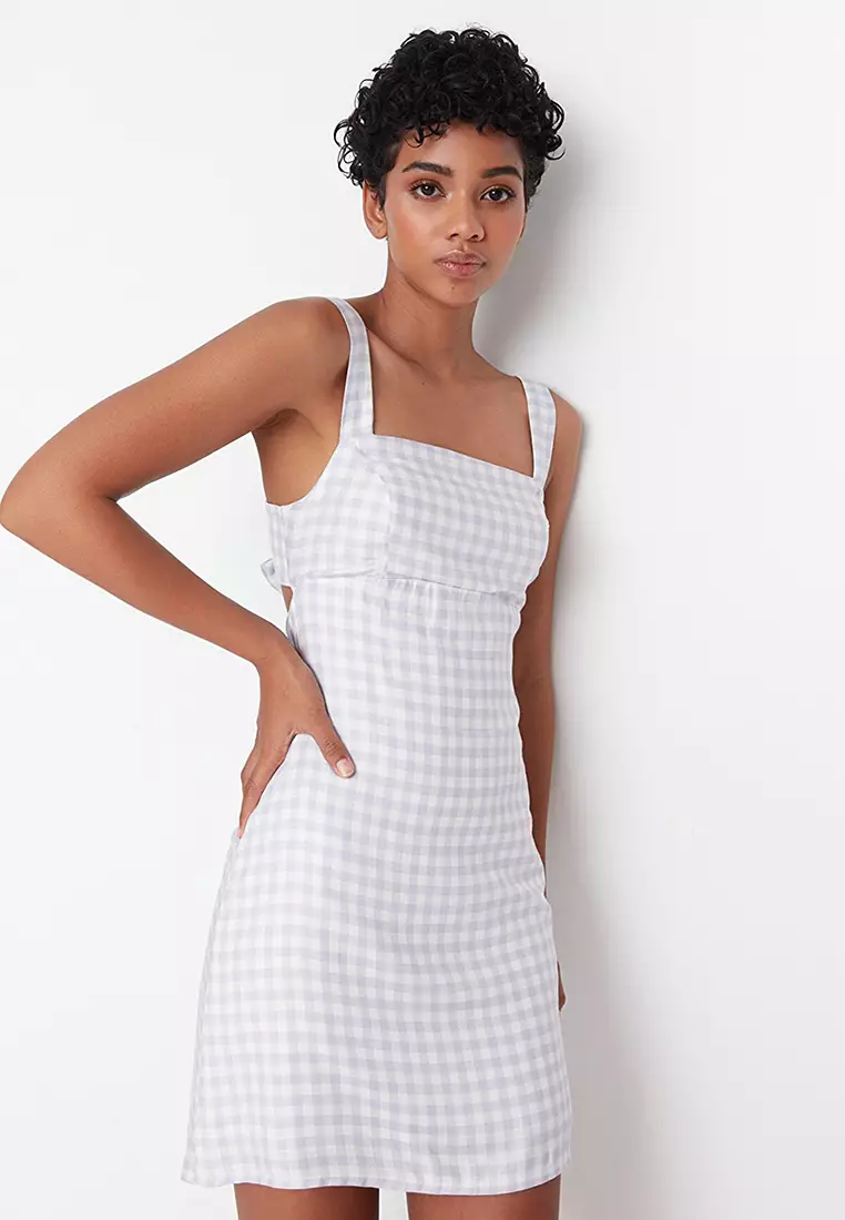 Lazy oaf hot sale gingham dress