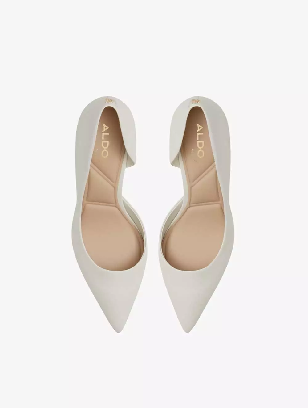 ALDO GRAYWIEN HEELED SHOES - WHITE/BONE
