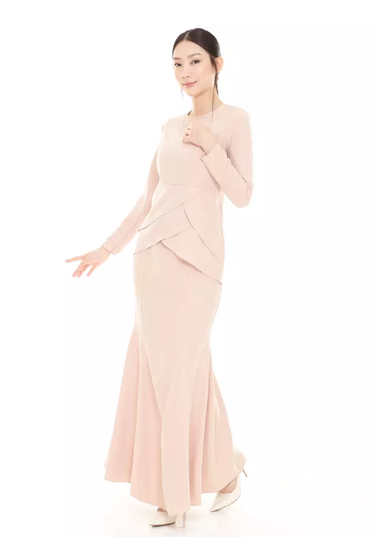 Piyona Kurung in Nude Skin Brown