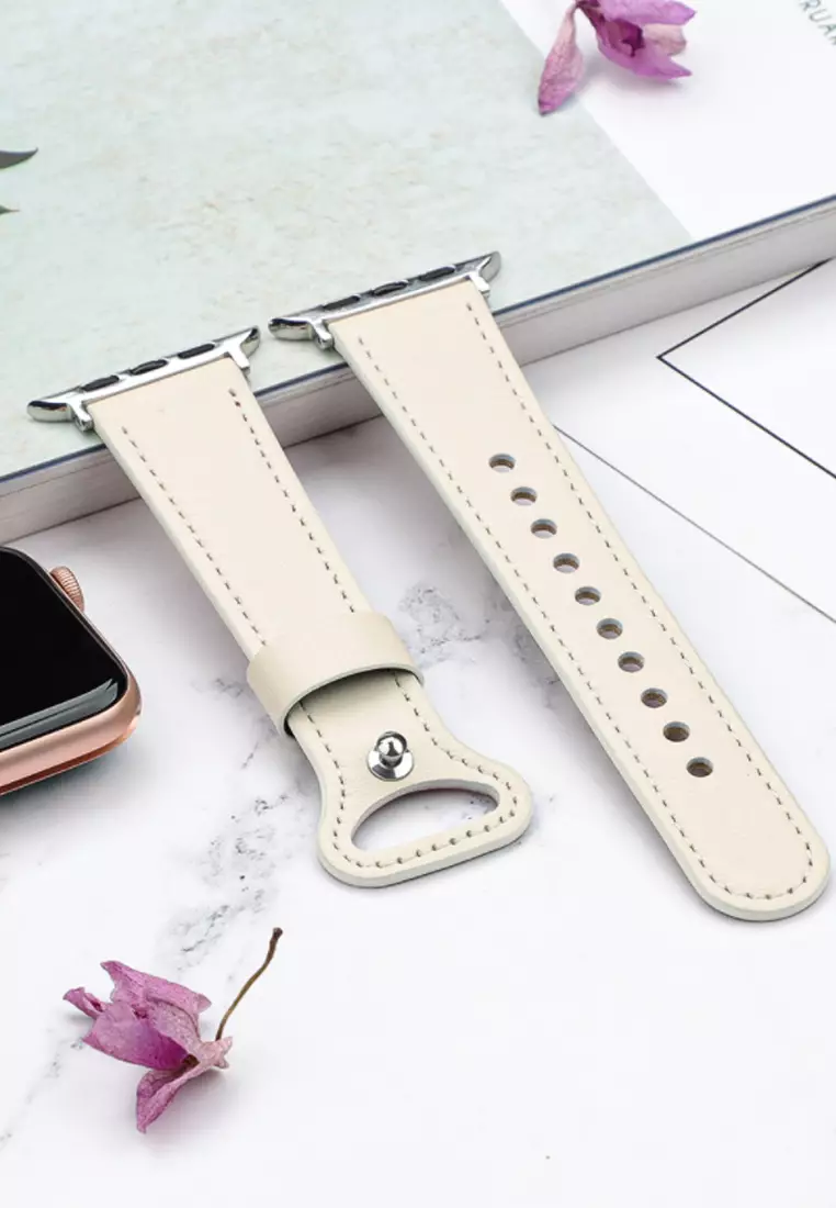 White store leather watch