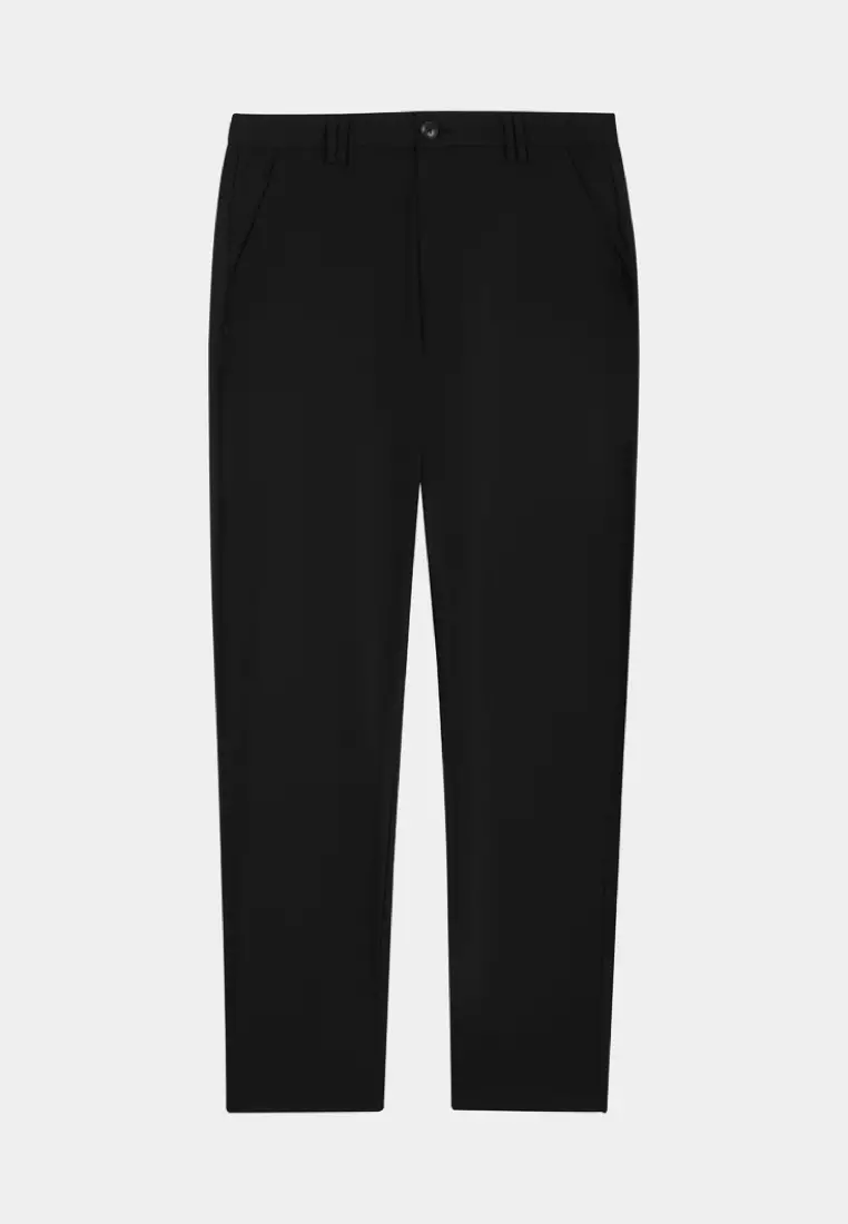 Ink Grey Slim Fit High Stretch Trousers