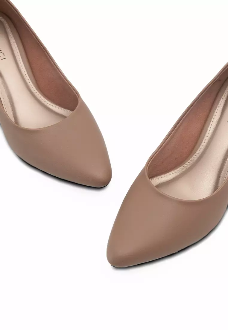 VIVI NICI - Kenici Sepatu Wanita Hak 5 cm Milk Coffee