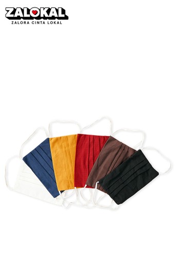 Jual Rianty Batik Masker Dewasa Kain Polos Non Hijab Hijab 5 Pcs Original Zalora Indonesia