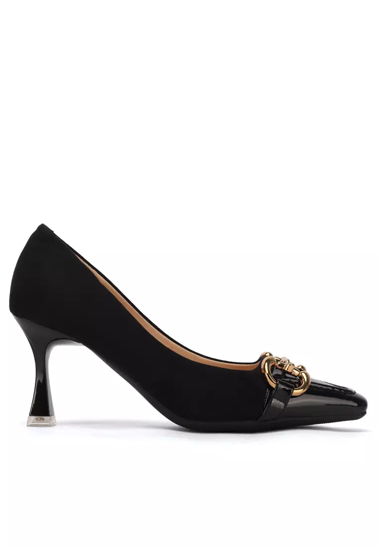Discount on Twenty Eight Shoes  shoes - SKU: 7.5cm Horsebit Square Toe Stitched Pumps Xj166-31