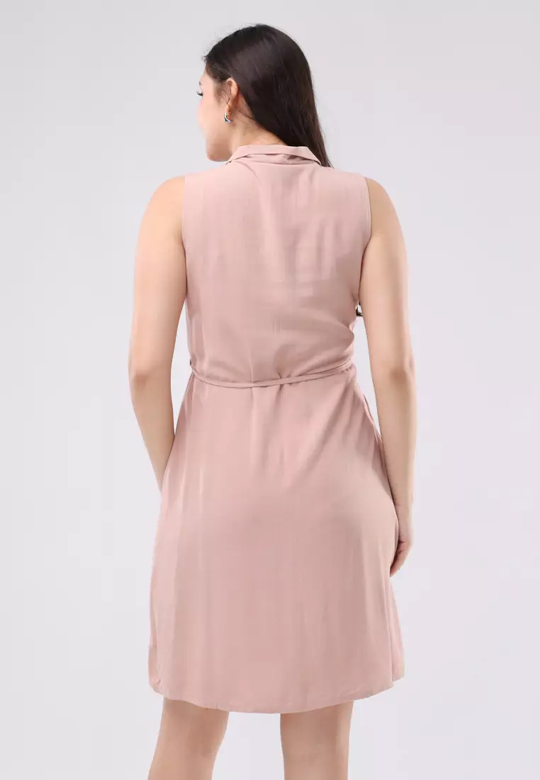 Soft Linen Woven Sleeveless Dress