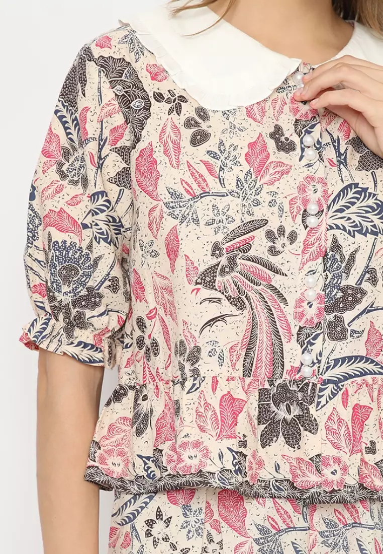 Blouse Batik Chalya Pink