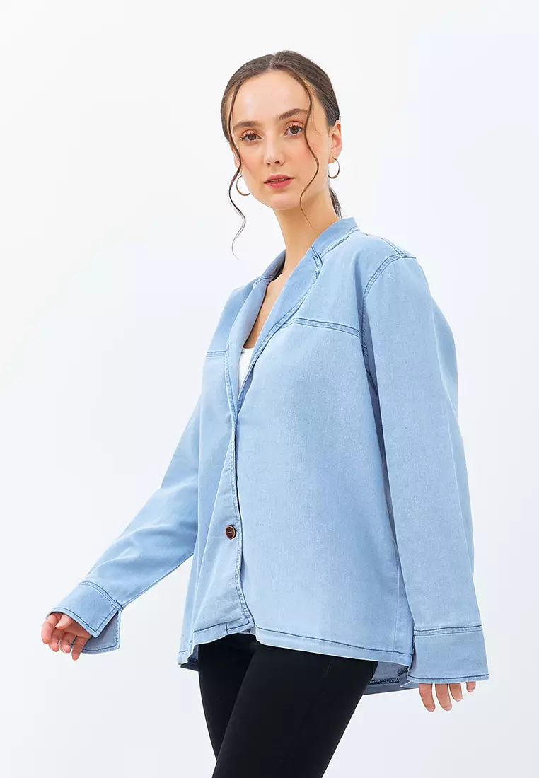 Carvil Blazer Wanita FAIRA-LB LIGHT BLUE