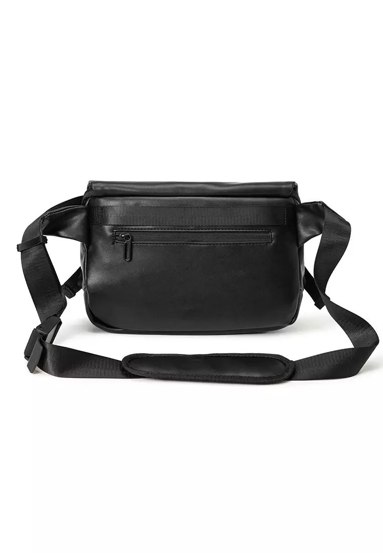 Large Capacity Light Weight Flap Buckle Sling Bag Crossbody Messenger Bag