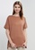 Chicalot 褐色 Basic Short Sleeve T-Shirt 23091AA92D97B2GS_1