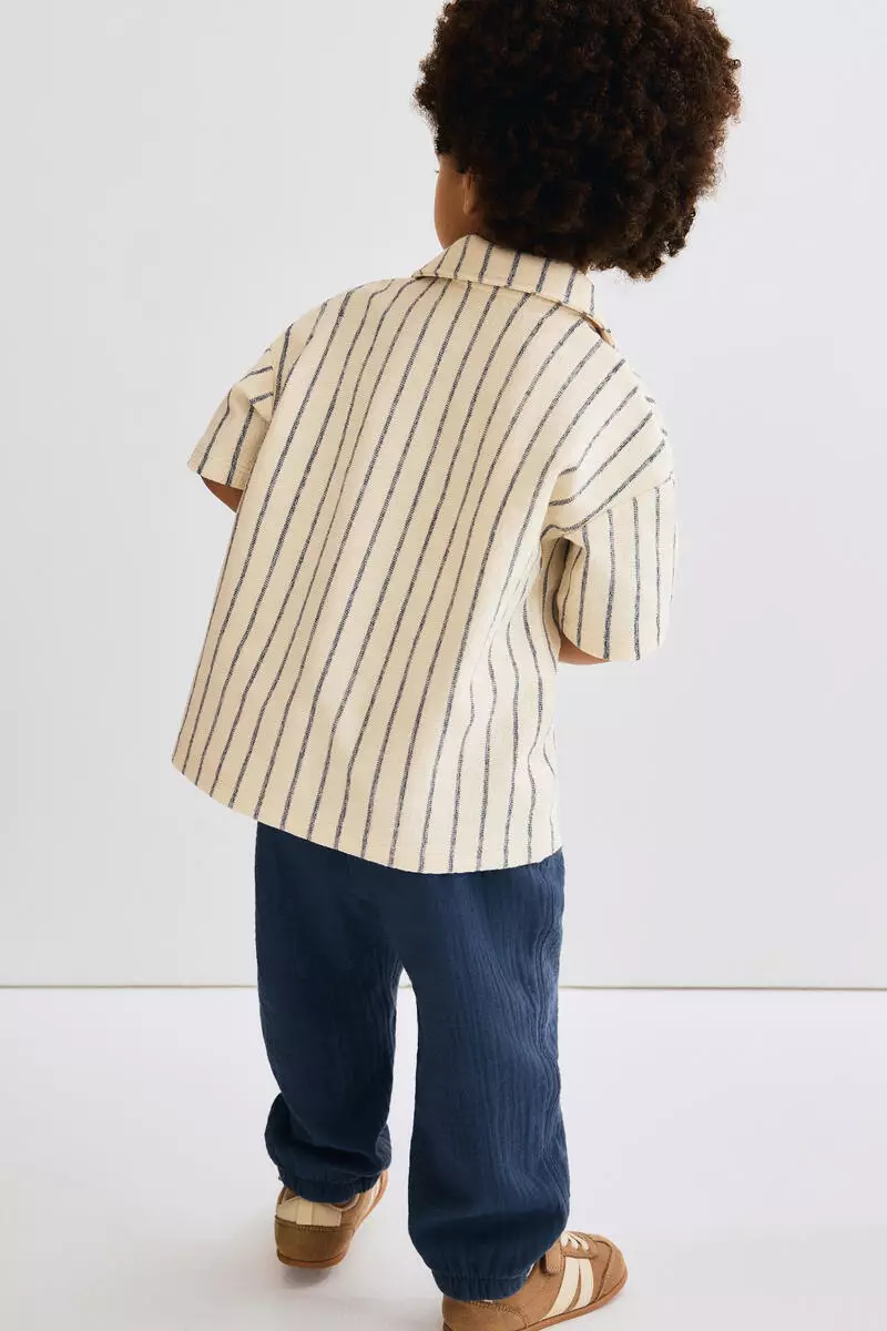 2-pack cotton muslin trousers
