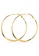 Bullion Gold gold BULLION GOLD Semi Flattened Hoop Earrings 50mm/Gold B27CDACAF8FA8DGS_1