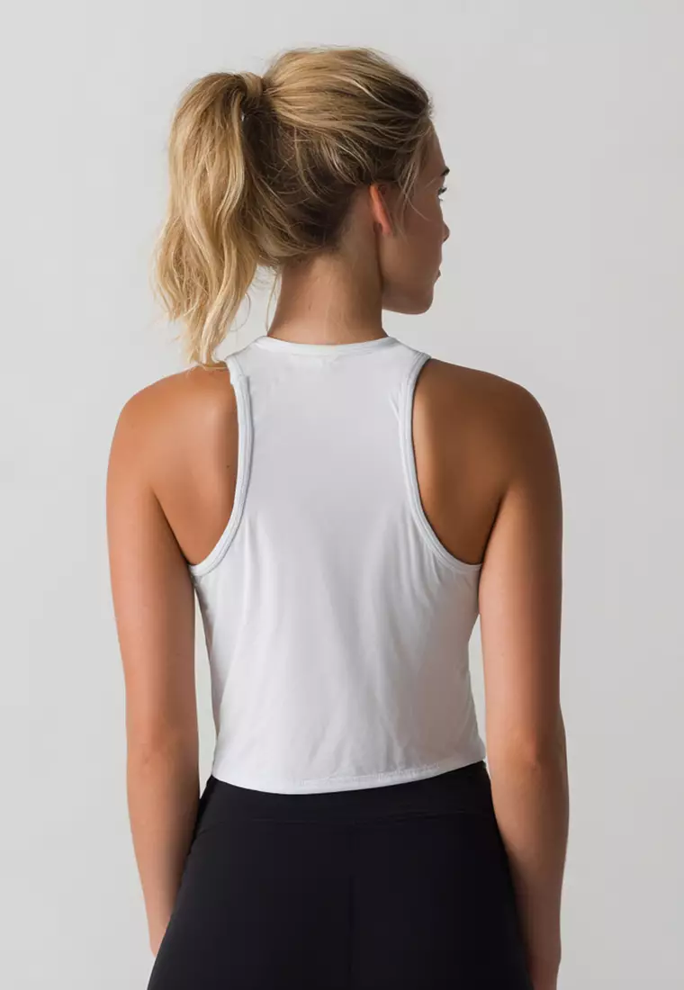 LSE29 Kaos Pilates Tank Top "hot girls go to pilates" instacool putih UAT