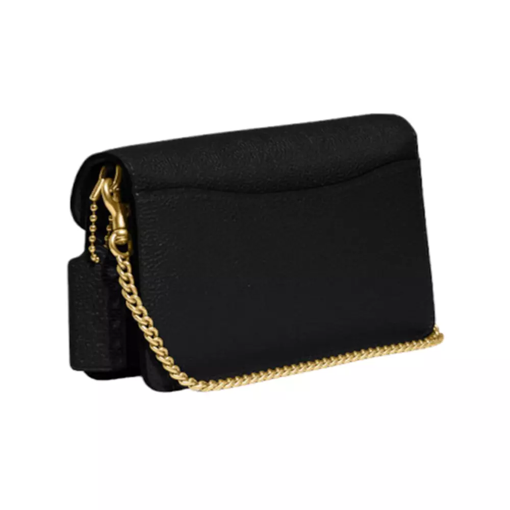 Tabby Chain Clutch Black