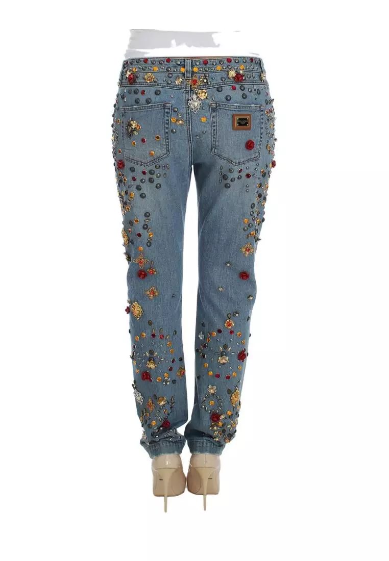 Dolce and store gabbana embellished jeans