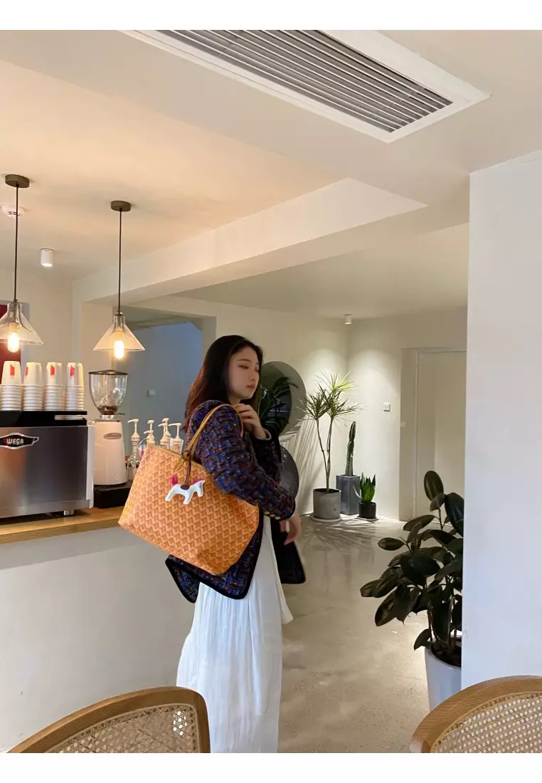 Traditional Dog Teeth Bag (Large)-orange bundle with 2 small bag (Includes a random color pony gift)