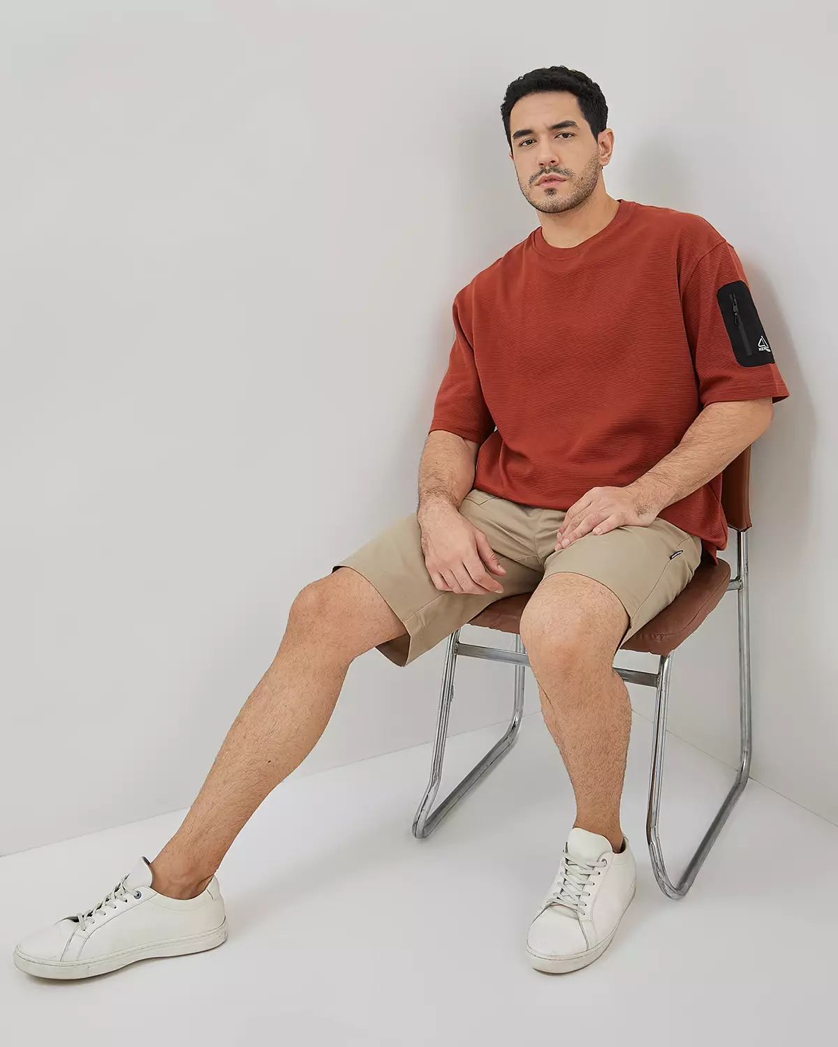 MEN'S PLAIN RED COTTON T-SHIRT