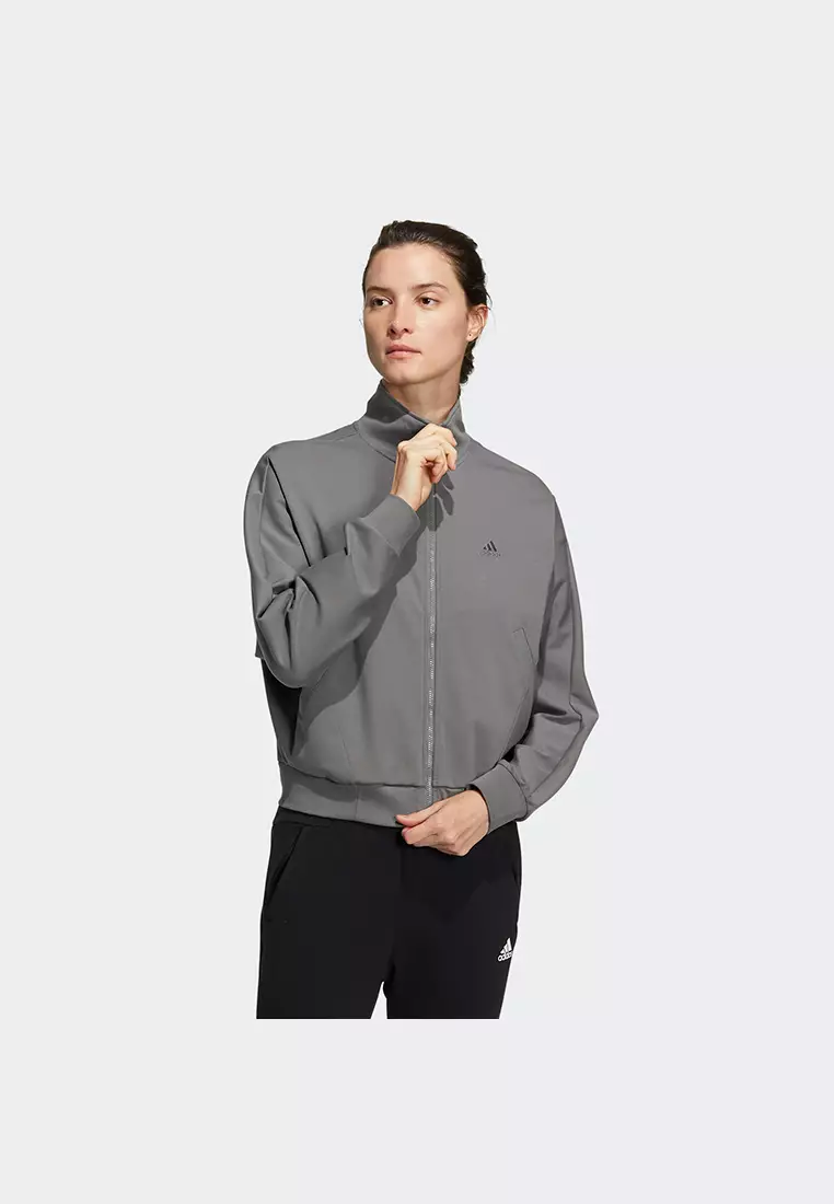 adidas women's long bomber jacket