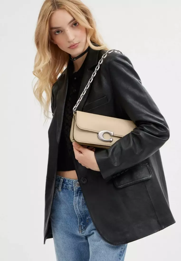 Coach Idol Bag 23 Silver Cream